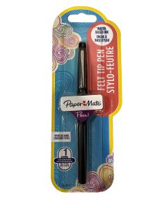 PEN FLAIR BLACK MEDIUM BLISTER PAPERMATE (Pack Size: 12)