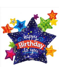 BALLOONS FOIL Many Stars Balloon (36 inch) (Pack Size: 1)