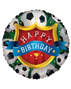 BALLOONS FOIL 18" Birthday - Happy Birthday Football (Pack Size: 1)