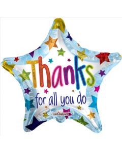 BALLOONS FOIL Thanks for All You Do Balloon (18 inch) (Pack Size: 1)
