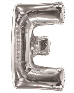 BALLOONS LETTERS 34"  Letter Balloon - E - Silver (Pack Size: 1)