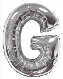 BALLOONS LETTERS 34"  Letter Balloon - G - Silver (Pack Size: 1)