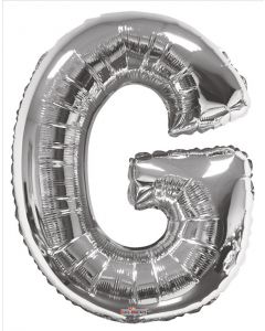BALLOONS LETTERS 34"   - G - Silver (Pack Size: 1)