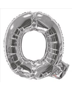 BALLOONS LETTERS 34"  Letter Balloon - Q - Silver (Pack Size: 1)