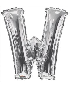BALLOONS LETTERS 34"   - W - Silver (Pack Size: 1)