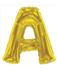 BALLOONS LETTERS 34"  Letter Balloon - A - Gold (Pack Size: 1)