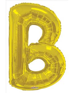 BALLOONS LETTERS 34"  Letter Balloon - B - Gold (Pack Size: 1)