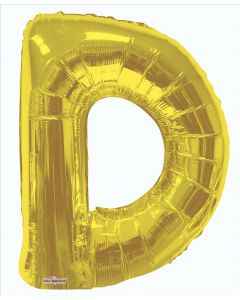 BALLOONS LETTERS 34"   - D - Gold (Pack Size: 1)