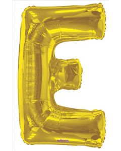 BALLOONS LETTERS 34"  Letter Balloon - E - Gold (Pack Size: 1)