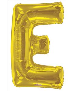 BALLOONS LETTERS 34"   - E - Gold (Pack Size: 1)