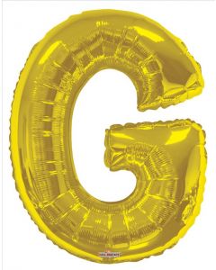 BALLOONS LETTERS 34"  Letter Balloon - G - Gold (Pack Size: 1)