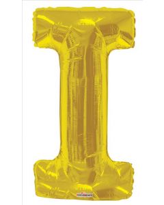 BALLOONS LETTERS 34"   - I - Gold (Pack Size: 1)