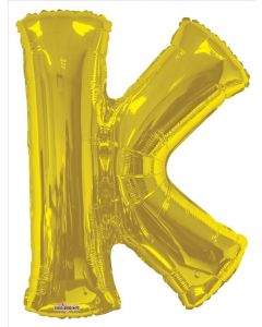 BALLOONS LETTERS 34"  Letter Balloon - K - Gold (Pack Size: 1)