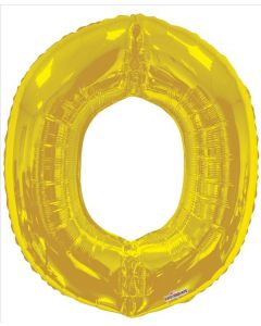 BALLOONS LETTERS 34"   - O - Gold (Pack Size: 1)
