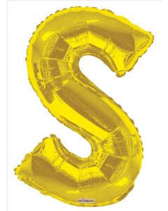 BALLOONS LETTERS 34"  Letter Balloon - S - Gold (Pack Size: 1)