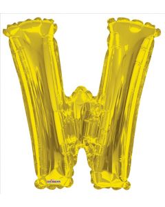 BALLOONS LETTERS 34"   - W - Gold (Pack Size: 1)