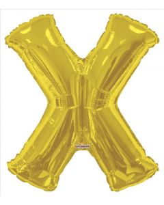 BALLOONS LETTERS 34"   - X - Gold (Pack Size: 1)