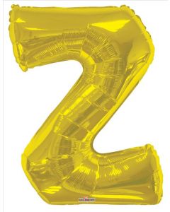 BALLOONS LETTERS 34"  Letter Balloon - Z - Gold (Pack Size: 1)