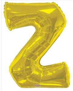BALLOONS LETTERS 34"   - Z - Gold (Pack Size: 1)