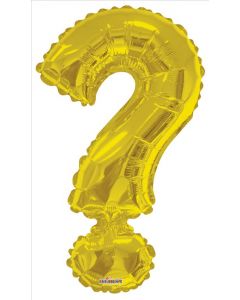 BALLOONS LETTERS 34"  Symbol Balloon - ? - Gold (Pack Size: 1)