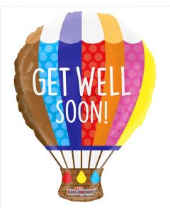 BALLOONS FOIL Get Well Hot Air Balloon (18 inch) (Pack Size: 1)
