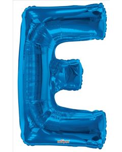 BALLOONS LETTERS 34"   - E - Blue (Pack Size: 1)
