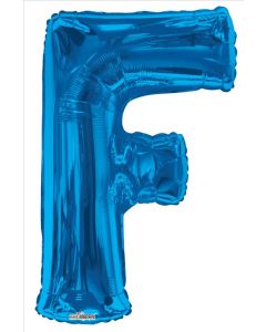 BALLOONS LETTERS 34"   -  F - Blue (Pack Size: 1)
