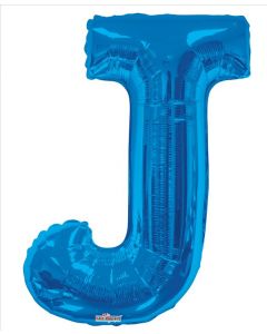 BALLOONS LETTERS 34"   -  J - Blue (Pack Size: 1)