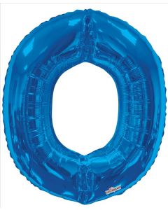 BALLOONS LETTERS 34"  Letter Balloon -  O - Blue (Pack Size: 1)
