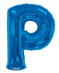 BALLOONS LETTERS 34"  Letter Balloon -  P - Blue (Pack Size: 1)
