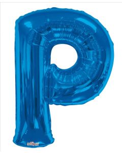 BALLOONS LETTERS 34"   -  P - Blue (Pack Size: 1)