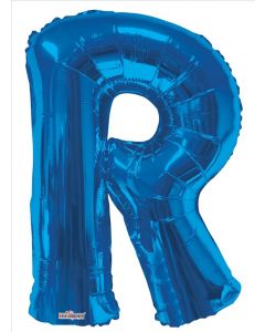 BALLOONS LETTERS 34"   -  R - Blue (Pack Size: 1)