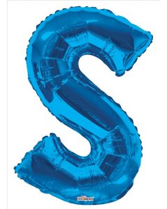BALLOONS LETTERS 34"  Letter Balloon -  S - Blue (Pack Size: 1)