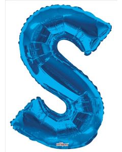BALLOONS LETTERS 34"   -  S - Blue (Pack Size: 1)