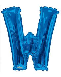 BALLOONS LETTERS 34"   -  W - Blue (Pack Size: 1)