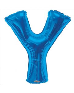 BALLOONS LETTERS 34"   -  Y - Blue (Pack Size: 1)