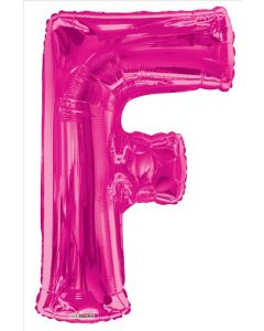 BALLOONS LETTERS 34"   -  F - Pink (Pack Size: 1)