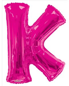 BALLOONS LETTERS 34"   -  K - Pink (Pack Size: 1)