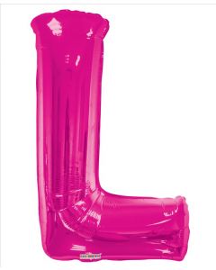 BALLOONS LETTERS 34"  Letter Balloon - L - Pink (Pack Size: 1)