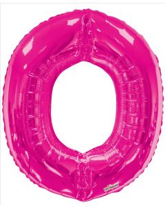 BALLOONS LETTERS 34"  Letter Balloon - O - Pink (Pack Size: 1)