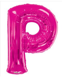 BALLOONS LETTERS 34"  Letter Balloon - P - Pink (Pack Size: 1)