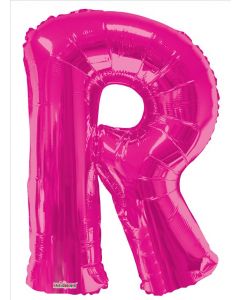 BALLOONS LETTERS 34"  Letter Balloon - R - Pink (Pack Size: 1)