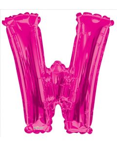 BALLOONS LETTERS 34"  Letter Balloon - W - Pink (Pack Size: 1)