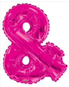 BALLOONS LETTERS 34"   - Ampersand - Pink (Pack Size: 1)