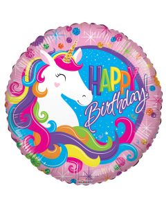 BALLOONS FOIL 18" Birthday Classic Unicorn Balloon (Pack Size: 1)