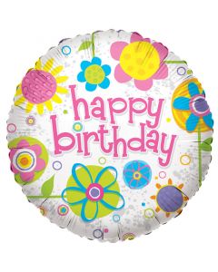 BALLOONS FOIL 18" Birthday - Happy Birthday Collage (Pack Size: 1)