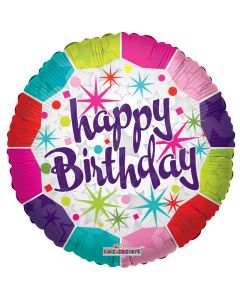 BALLOONS FOIL 18" Birthday- Fresh (Pack Size: 1)