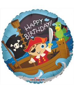BALLOONS FOIL 18" Birthday - Pirate Boy (Pack Size: 1)