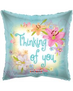 BALLOONS FOIL 18" Thinking of You - Spring Flowers (Pack Size: 1)