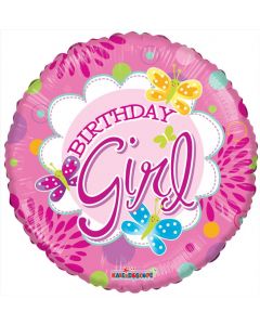 BALLOONS FOIL 18" Birthday - Birthday Juvenile Girl (Pack Size: 1)